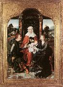 CLEVE, Joos van St Anne with the Virgin and Child and St Joachim gh oil painting